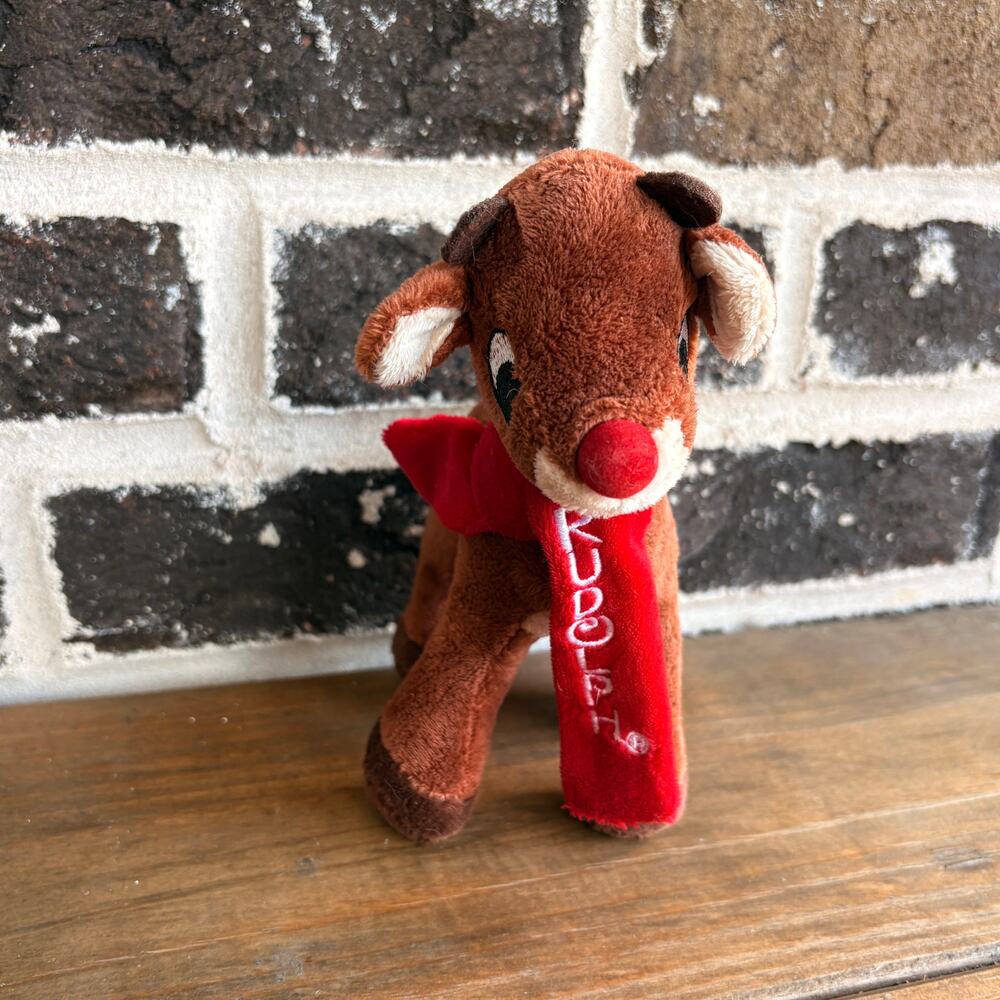 Dan Dee Rudolph Red-Nosed Reindeer Plush Red Scarf Collector’s Choice Christmas